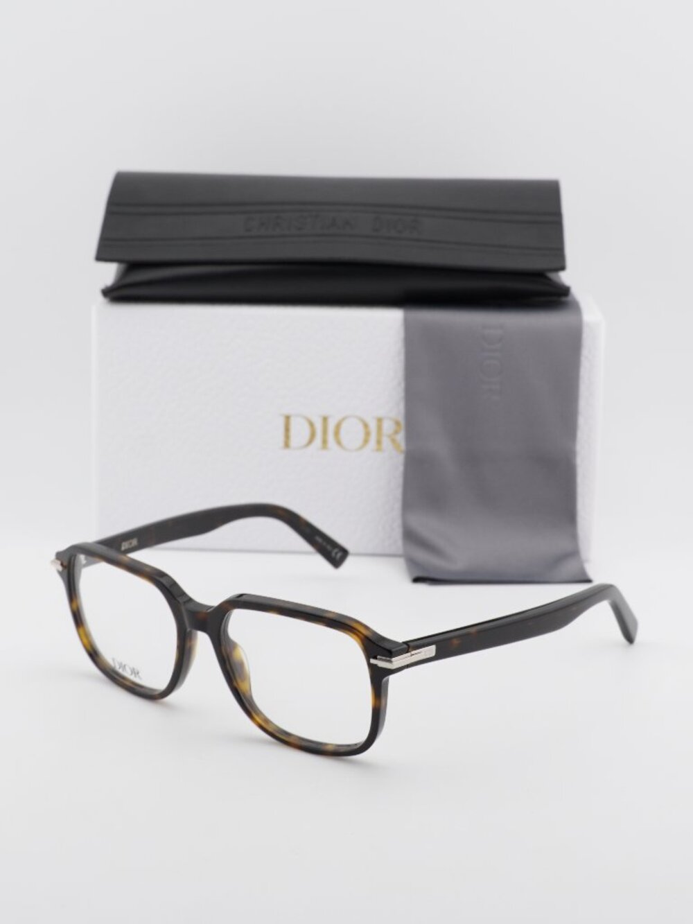 Dior DIORBLACKSUITO S5I 2000 Square Eyeglasses - Havana 53mm